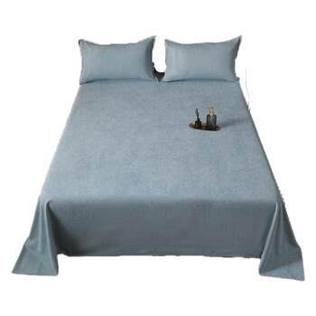 ຜ້າໄຫມເຢັນ deer velvet reversible bed sheet ice silk washable bed cover dormitory hotel home thickened quilt four-season