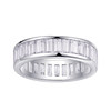 Moissanite 925 silver wide ring aura men's and women's ring