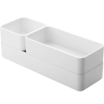 Frost mountain can superimpose desktop storage box drawer partition box