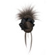 Ball wig wig, clip-on hair band, chicken feather bud