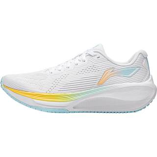 李宁跑步鞋女减震轻便透气厚底青少年中考体测健身跳绳休闲运动鞋