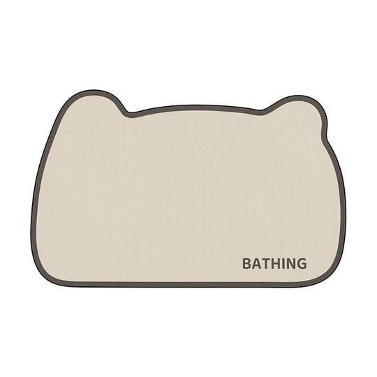 Alfombra de suelo de baño, alfombra suave absorbente antideslizante de barro de diatomeas, alfombra de pie para puerta de baño, cocina y baño