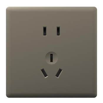 Feidiao 16a fluorescent gray micro-arc edge switch socket