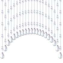 One-piece crystal gourd net red bead curtain bedroom door curtain partition living room aisle toilet entrance no punching hanging curtain