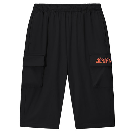 骆驼儿童速干裤2025新款男女童速干七分裤工装短裤透气运动裤子