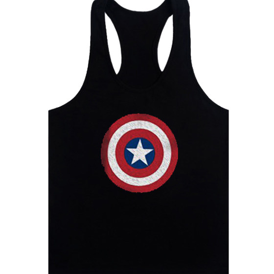 Free shipping special offer deepening bodybuilding fitness fitting hooded shoulder vest training digging deep workers vest sports back men's cotton