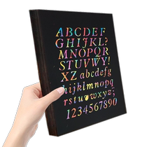 Scratch paper childrens scratch painting 8K4K color kindergarten colorful scratch music painting art a4 primary school students black