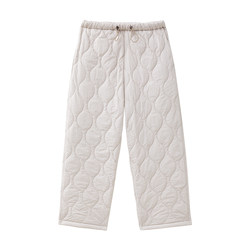 October Crystal Fleece-Lined Maternity Pants for Winter, Wide-Leg Pants for Moms, Casual Loose-Fitting Plus-Size Thickened Maternity Wear