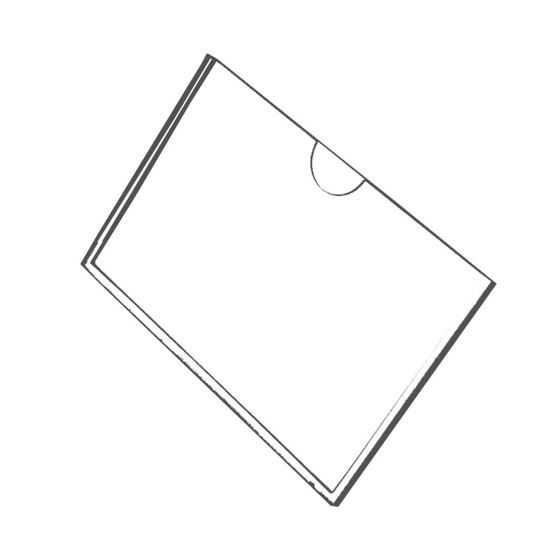 Single layer double layer acrylic card slot advertising pocket customization