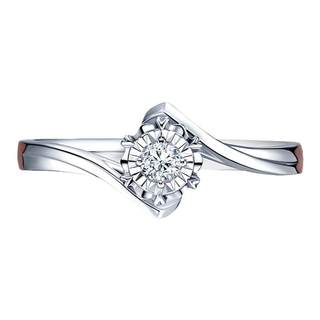 Proposal Diamond Ring DR First Snow Kiss Natural Diamond
