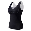 DeRong thermal vest for women with push-up breast support and bra pad