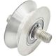 Triangular wheel sliding door pulley wheel pulley pulley