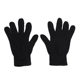 1 pair of black adult knitted gloves