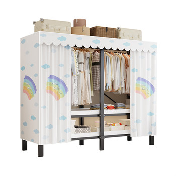 2025 new simple installation-free steel hot-selling wardrobe