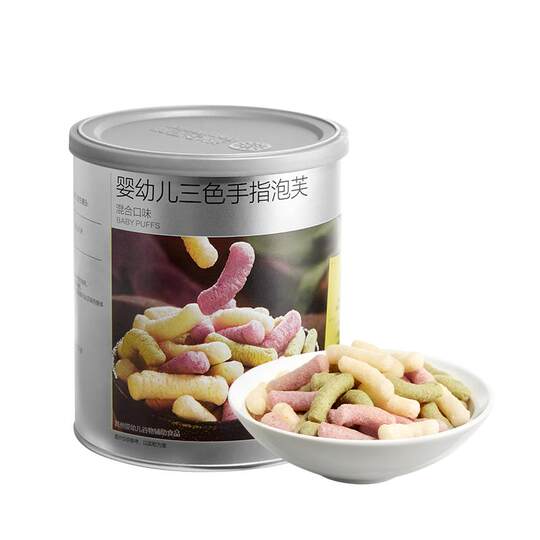 babycare光合星球婴幼儿三色手指泡芙辅食宝宝零食儿童无添加6月+