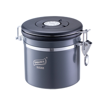 Taili coffee bean storage tank coffee can bean storage tank coffee powder sealed tank 304 stainless steel thickened storage tank