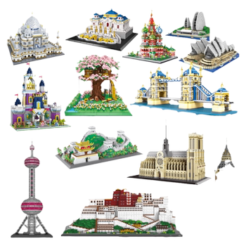 Potala Palace, Taj Mahal, Basilian Architecture, Sydney Opera House, High-Quality Building Block Toys, Adult Version
