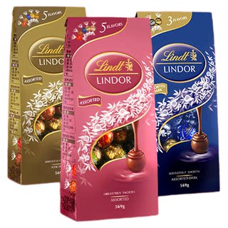 Lindt official genuine soft-centred selection milk chocolate 569g snack