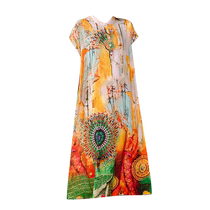 Ladys beautiful temperament dress for women 2024 summer new style middle-aged mothers fashionable short-sleeved big-name mothers wear