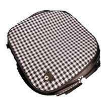 Bear Car Plaid Seat Cushion Summer Cooling Cushion Breathable Fabric Universal Cotton Linen Comfortable Multi-piece Seat Cushion for All Seasons