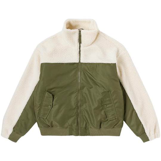 Kappa Kappa Baumwollkleidung 2025 neues Paar Männer und Frauen Winterspleißen Lammsamt kältebeständige Kleidungsjacke Stehkragenjacke