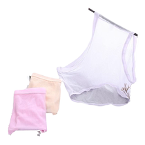 Unisex ice silk mid-waist fully transparent nude skin-friendly personalized mesh comfortable silky sexy couple underwear trendy