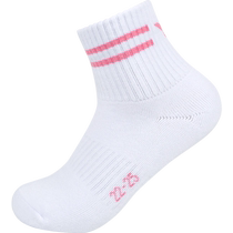 Three pairs of victor victory badminton socks womens socks thickened towel bottom sweat-absorbent breathable sports basketball socks victor