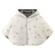 Quirky Bear Baby Padded Hooded Cape to keep warm when going out