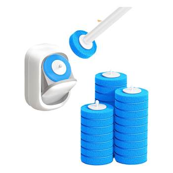 Automatic switch lid toilet brush wall hanging disposable sanitary