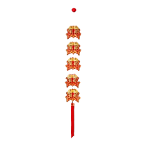 Housewarming decorations firecracker pendants pepper hanging strings Chinese knot New Year Spring Festival living room wall hangings