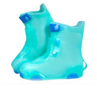 Children's waterproof thickened and wear-resistant rain boots covers for boys latex