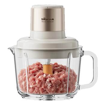 Bear meat grinder suspended holeless knife does not stuff meat