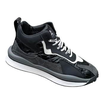 Soft sole plus velvet winter sports shoes, casual large cotton men's shoes