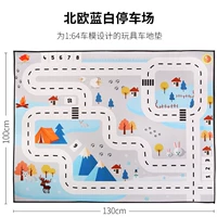 Синяя и белая парковка (не -хлопчатобумажная площадка)