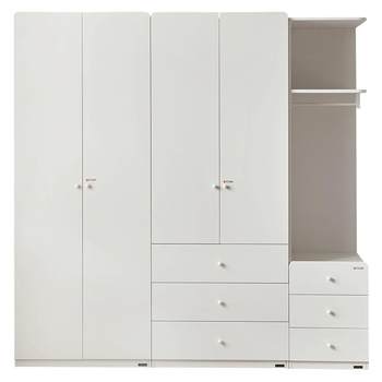 Quanyou home children's wardrobe rubber wood