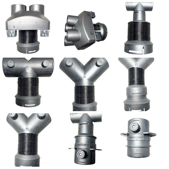 Chainuan variable diameter tee modified with air outlet air duct