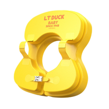 Little yellow duck free inflatable swimming ring for children and infants under the armpits