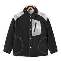 (Same style at counter) minipeace childrens clothing boys shirt splicing childrens topstitch jacket new style