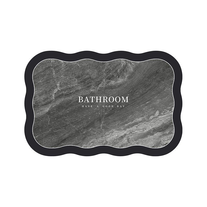 Bathroom floor mats, strong absorbent mats, door door special quick-drying bathroom wet and dry separation non-slip thickened soft carpets