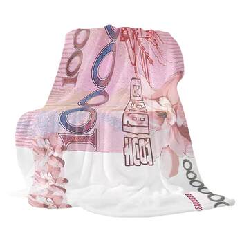 Air conditioning blanket one million dollar blanket dollar banknote renminbi blanket funny creative office nap