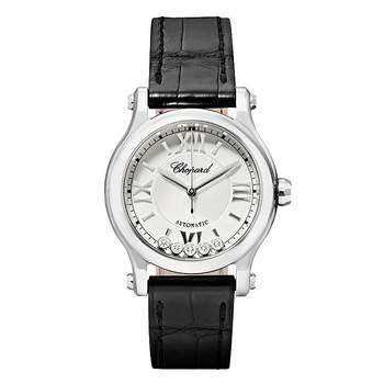 Second-hand 95 new chopard happy sports series women's watch diamond-inlaid mechanical girls' watch gift