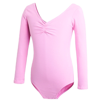 Childrens dance clothing womens gymnastics short-sleeved practice clothing girls summer ballet clothing childrens Chinese dance examination clothing