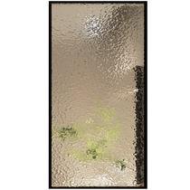 Water ripple ultra-white oil painting art glass partition screen living room entrance half wall bathroom door and window tempered customization