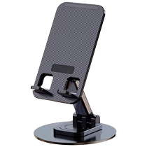 Support de téléphone portable en aluminium tablette en métal paresseux bureau de diffusion en direct dortoir chevet bureau support universel rotation à 360 degrés multifonctionnel pliable réglage de lascenseur étagère de support portable télescopique