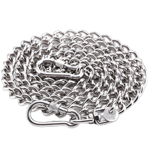 Chaîne pour chiens Sous-médium Chien en acier inoxydable 304 Chaîne de fer sans Seamless Neckline Plus Traction pour chiens grossiers Anti Bite Breaking Bolt Dog Rope