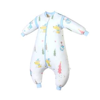 European pregnant baby summer thin sleeping bag baby thermostatic sleeping bag cotton children's spring and autumn equinox legs anti-kick is universal in all seasons