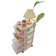 Snack trolley storage rack floor-standing movable trolley