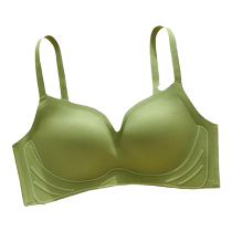 Catman Seamless Underwear Summer Womens Thin Small Breast Gathering 2024 New Explosive Style Anti-Sagging Fixed Cup Bra