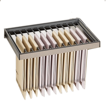 Trouser rack telescopic slide rail wardrobe built-in multifunctional trouser pull-out hanging trouser rack side-mounted cloakroom hardware accessories