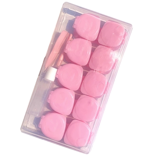 特卖多副装透明美瞳伴侣盒隐形近视眼镜盒五副装按压大容量收纳盒